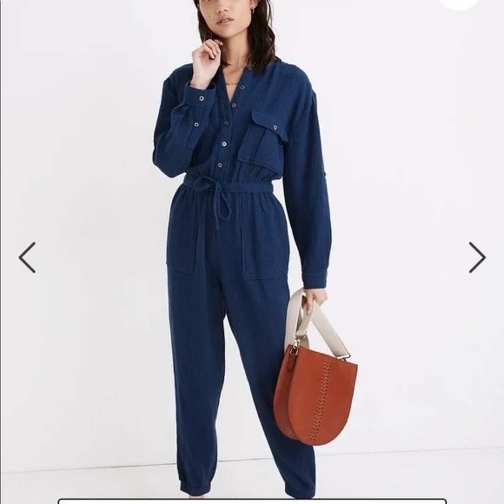 MADEWELL gorgeous blue jumpsuit!